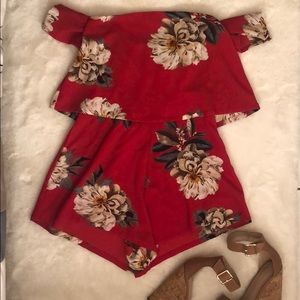 Floral Romper. Size 0.